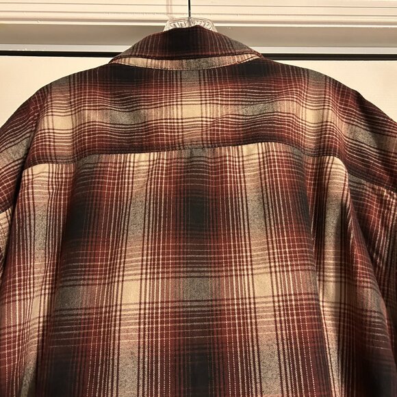 Mens CARHARTT Hubbard Sz 3XL Plaid Flannel Sherpa Lined Shirt Jacket - Picture 7 of 10
